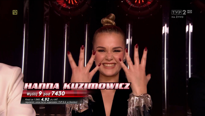 Hania Kuzimowicz ze Wschowy w finale The Voice of Poland. Głosowanie trwa!