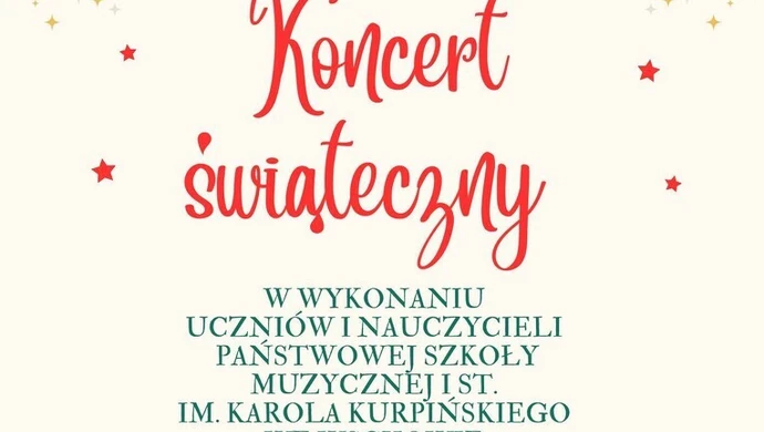 Koncert Świąteczny PSM we Wschowie. Wystąpią uczniowie i nauczyciele