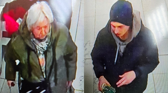 Starsza kobieta i młody mężczyzna. Policja szuka sprawców wykroczeń