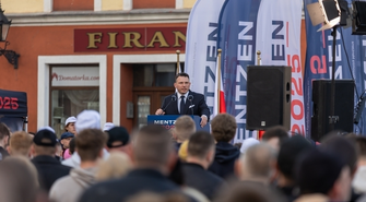 Mentzen we Wschowie. Tłumy na spotkaniu z kandydatem Konfederacji [ZDJĘCIA]