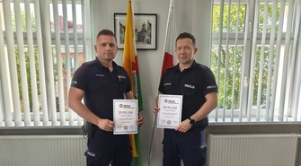 Policjanci ze Wschowy najlepsi w województwie! Aspiranci Kamiński i Fedyczkowski wygrali zawody ratowników