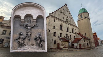 Zabytkowa płaskorzeźba na fasadzie Kripplein Christi zostanie odnowiona [ZDJĘCIA]