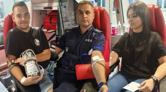 Oddali krew przed komendą. Zebrano ponad 8 litrów życiodajnego płynu