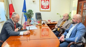 Burmistrz Sławy rozmawiał z wojewodą. Tematem spotkania przekazanie gruntów