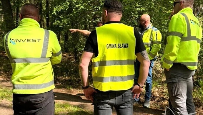 7 km szlaków rowerowych przez gminę Sława. Plac budowy przekazany