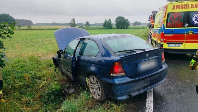Kolizja na trasie Zaborówiec-Brenno. 34-latkowi grozi do 2 lat więzienia