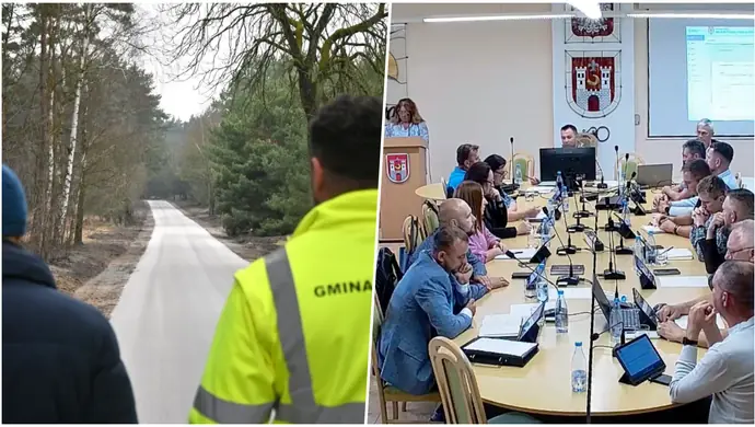 Nie będzie asfaltu na drodze Kuźnica Głogowska – Myszyniec. 9 radnych odrzuciło 500 tys. zł z Nadleśnictwa