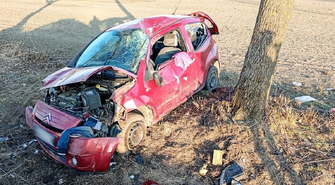 Zabrał auto z dzieckiem w środku i rozbił o drzewo. Miał ponad dwa promile