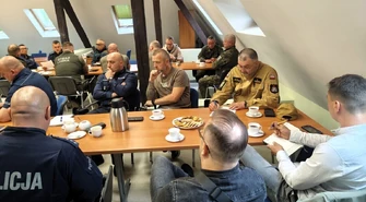 Służby powiatu wschowskiego przed sezonem letnim. Spotkanie w KPP Wschowa