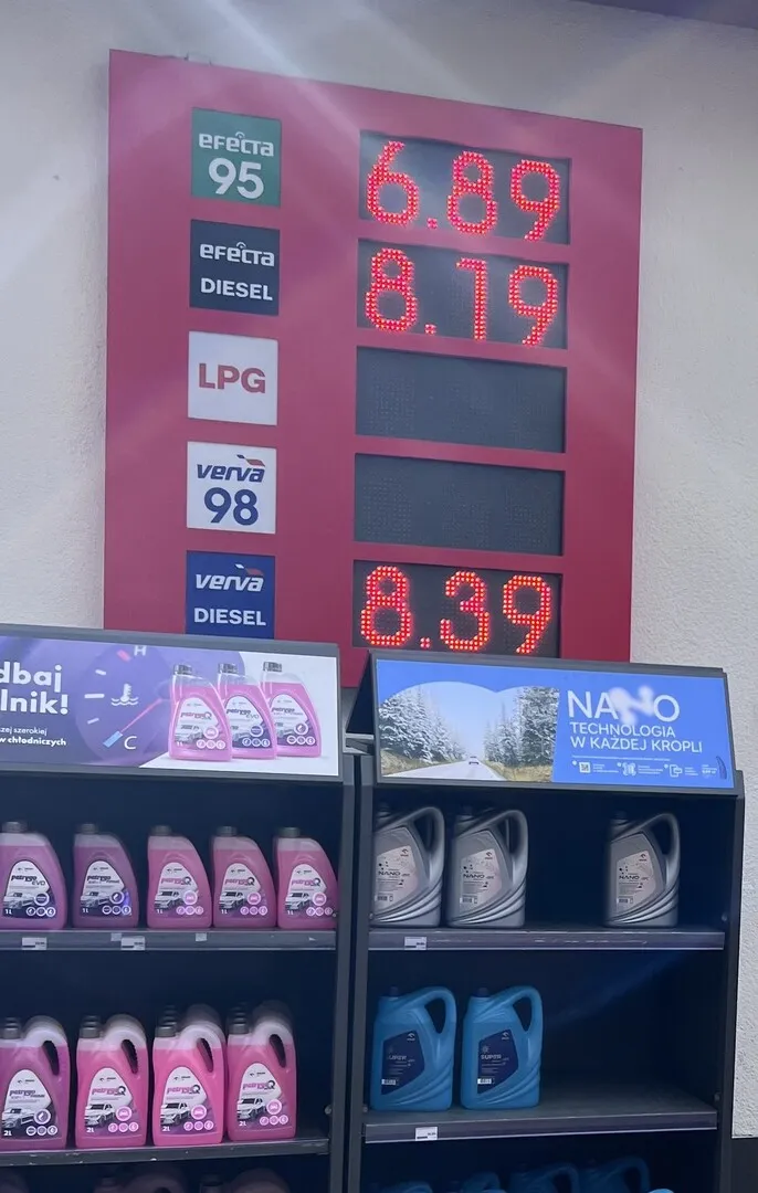 Jesli diesel jest 8.19 to chyba na orlenie najtaniej - a moze to jest 8.79? W jakich my cz…
