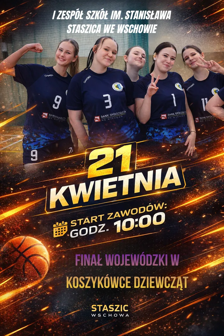 21 kwietnia o godz. 10:00 odbędzie się Wojewódzki Finał Koszykówki dziewcząt w kategorii s…
