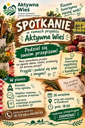 Kandlewianki zapraszają na wspólne spotkanie. Koło Gospodyń Wiejskich „Kandlewianki” zapra…