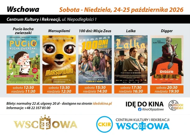 24 i 25 października 2026 – Wschowa idzie do kina! Przed nami wyjątkowy weekend filmowy z …