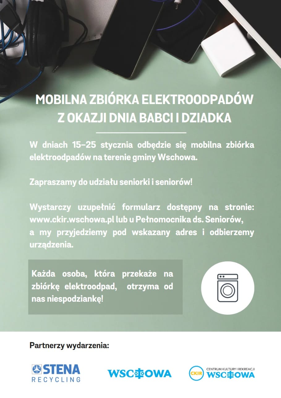 mobilna zbiórka elektroodpadów - plakat