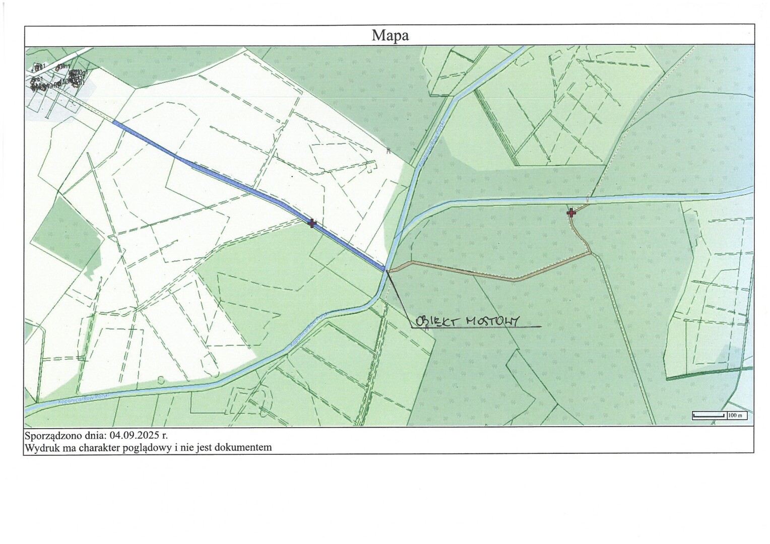 Most w Kowalewie (mapa)