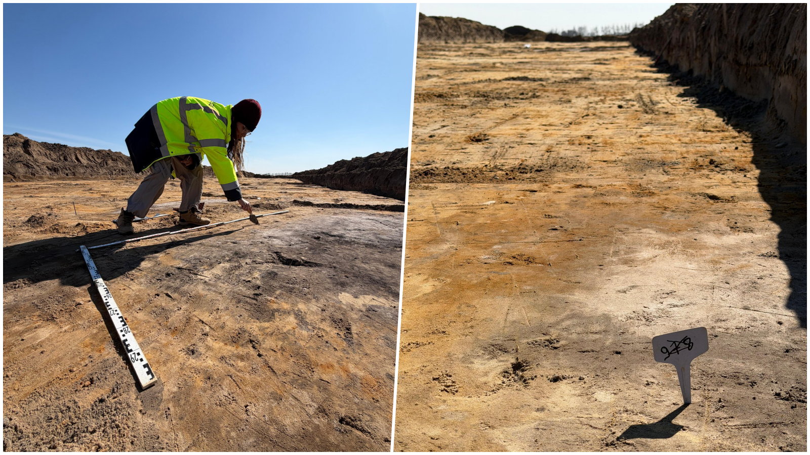 Wykopaliska przed budową nowej obwodnicy Wschowy