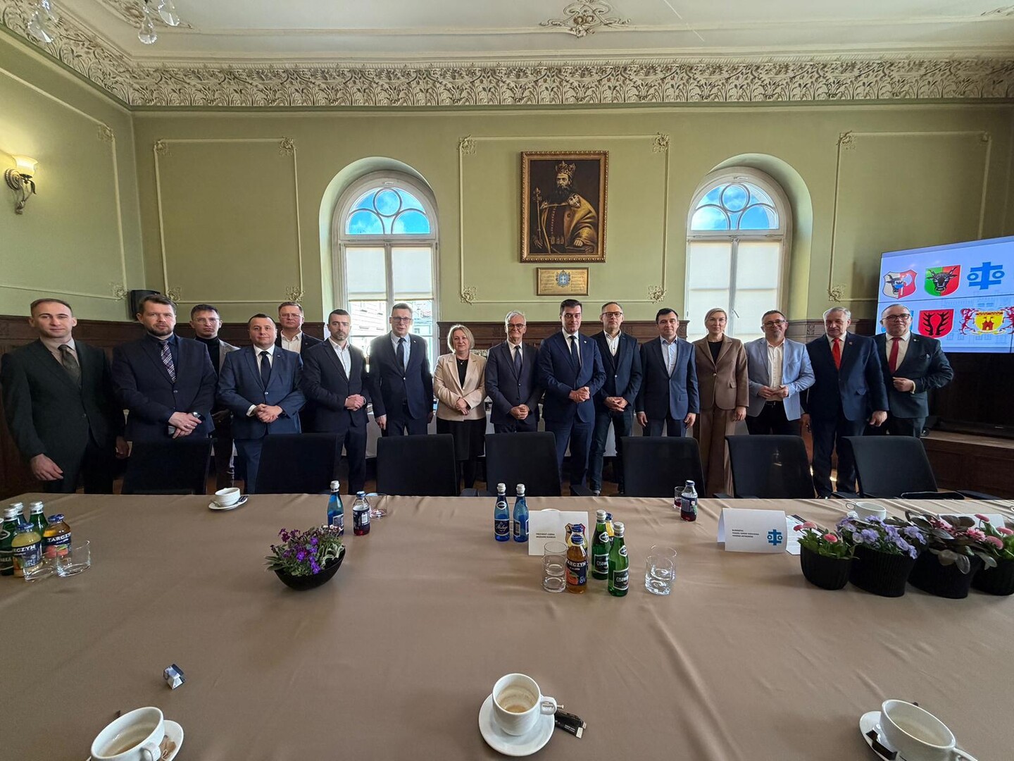 Samorządowcy i parlamentarzyści na spotkaniu we wschowskim Ratuszu. FOTO: UMiG Wschowa